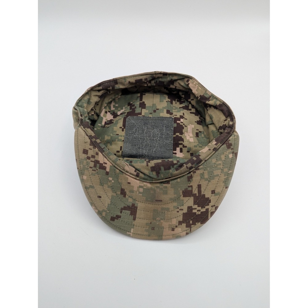 US Navy NWU Type III AOR2 Digital Camo 8 Point Utility Cover Hat Size 7 3/4 E-5 - Picture 4 of 7